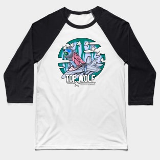 Top Wolf - Toxic Waste Blue Baseball T-Shirt